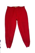 Vintage Woolrich men Wool Pants Red  Winter Hunting Field 38-40 read flaws* - $44.55