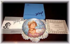 Edna Hibel A Time To Embrace Mother &amp; Child Knowles Collectors Plate w/COA &amp; Box - £13.48 GBP