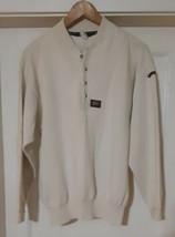 Paul &amp; Shark Yachting Men’s Cream/Beige Wool Jumper Sweater L Panelled E... - $74.88