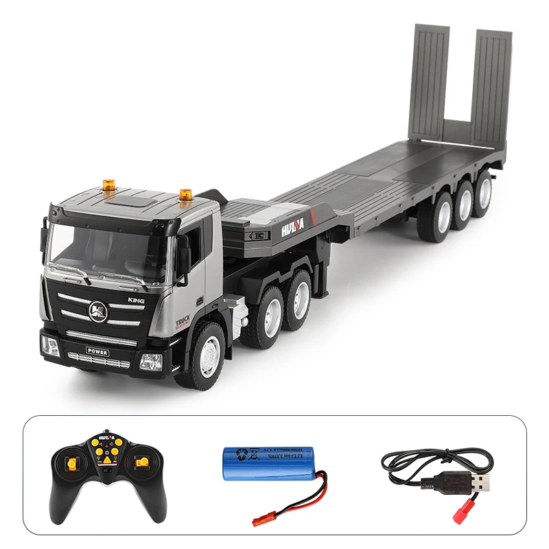 HUINA 1318 RC Platform Trailer 1/24 9CH Remote Control Trailer Truck Tractor - £63.01 GBP