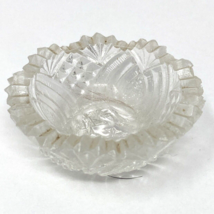 Vintage Cut Glass Open Salt Cellar Clear - $249.46 MXN