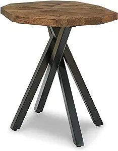 Signature Design by Ashley Haileeton Industrial End Table, Light Brown &amp;... - $441.99