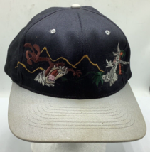 Vintage 1994 Looney Tunes Taz Devil Bugs Bunny Embroidered Snapback Hat Cap - £9.16 GBP