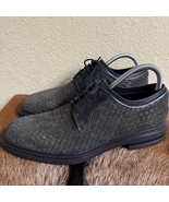 Donald Pliner Eloi2 Men’s 8 Suede Calf Oxford Dress Casual Shoe Charcoal Brazil - $68.81