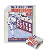 Disney Star Wars Vintage Signage Stormtroopers Silk Touch Sherpa Throw B... - €60,47 EUR