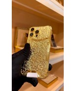 CUSTOM 24k Gold Plated Apple iPhone 17 Pro Max Engraved Diamond Incrusta... - $87,432.77 MXN