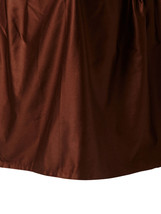 Sferra Monroe Brown King Bedskirt 3PC Solid Chocolate Gathered 100% Cott... - £54.11 GBP