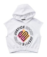 JUSTICE SPORT ~ Cutoff Hoodie ~ Girls&#39; Large 12/14 ~ Multicolor ~ Sequin... - $42.10 CAD