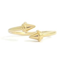 Authenticity Guarantee 
Open Spike Statement Wrap Ring 14K Yellow Gold, Size 6.5 - £555.55 GBP
