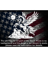 Pegasus Rearing On Mountain with Sun Window Vinyl Decal Sticker US Seller - €5,92 EUR+