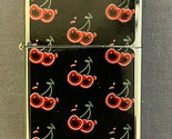 Artsy Retro Cherry Glow Pattern Flip Top Dual Torch Lighter Wind Resistant - $16.78