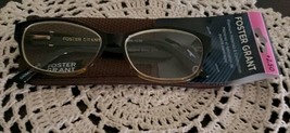 Foster Grant ~ Betsy ~ Brown Plastic Frame Glasses ~ +2.50 ~ TG0316 ~ B208 - £17.62 GBP