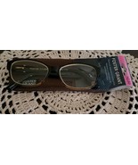Foster Grant ~ Betsy ~ Brown Plastic Frame Glasses ~ +2.50 ~ TG0316 ~ B208 - $412.95 MXN