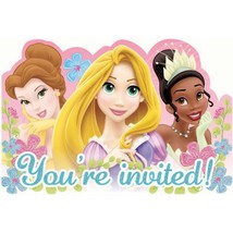 Disney Fanciful Princess Save The Date Invitations Birthday Party Supplies 8 Ct - £3.53 GBP