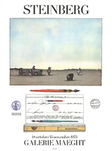 Saul Steinberg Crayon Et Paysage, 1973 - £93.12 GBP