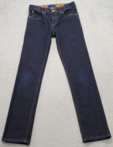 Levi&#39;s Jeans Youth Size 14 Blue Denim Flat Front Super Skinny Slim Fit S... - $18.49