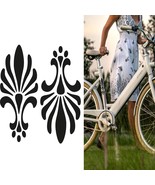 fun decorative bicycle stickers, royal ornament decals - $14.37 CAD
