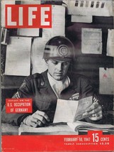 ORIGINAL Vintage Life Magazine February 10 1947 US Occupation of Germany - £23.44 GBP