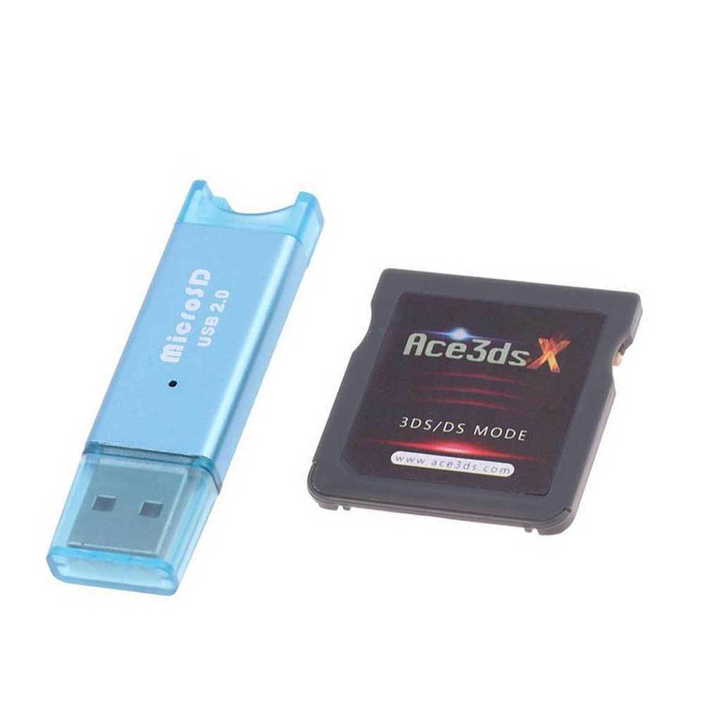 ACE3DS X Flashcard Adapter with USB Card Reader - $23.90