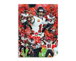 Tom Brady QB Quarterback Tampa Bay Buccaneers Bucs NFL Football Art Prin... - $24.99+