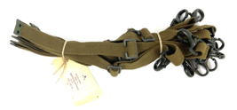 Vintage HTK Danish Military Strap Canvas Adjustable Carabiner Green 1x21... - £33.56 GBP