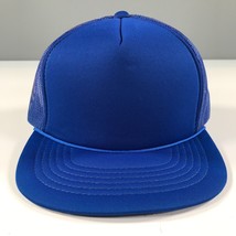 Vintage Royal Blue Trucker Hat Boys Youth Size Mesh Back YoungAn Outdoor... - $9.49