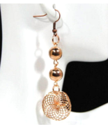 Earrings / Bronze Vintage Jewelry Parts / Upcycled Fashion / Dangle &amp; Drop - £13.35 GBP