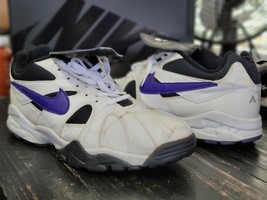 1994 Vintage Nike Pro White/Blue Training Shoes 173043-151 Men 12.5 - £63.34 GBP