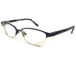 Ted Baker Eyeglasses Frames B232 NAV Blue Gray Marble Cat Eye Full Rim 4... - $18.56