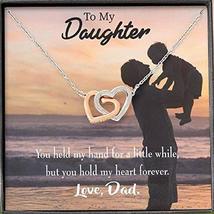 Express Your Love Gifts to My Daughter from Dad Inseparable Necklace Pendant 18k - £50.58 GBP