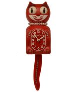 Limited Lady Red Klock Black /Clear Swarovski Crystals Jeweled Clock - $139.95