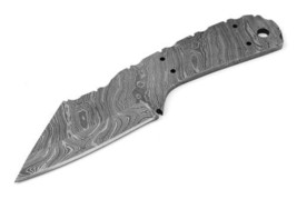 Hand Forged Damascus Steel Blank Blade 8.00&quot; Tanto Knife Making Supplies... - £14.87 GBP