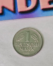Bundes Republik Deutschland Germany 1968 Mark F Coin Money - $19.79