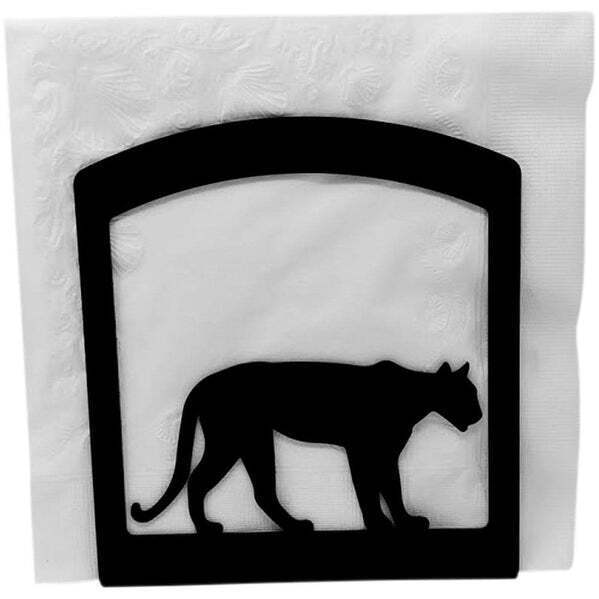 Cougar Napkin Holder Made in USA by Village Wrought Iron