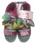 JoJo Siwa Multi-Stripe High-Top Sneaker Size 3 Girls NEW - £15.02 GBP