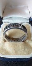 Antique vintage rare des années 1800 très vieux argent EL CAMINO Ring Size... - £133.28 GBP
