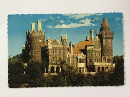 ✍️ collectible POSTCARD posted w/STAMP ✉️  CASA LOMA Canada Castle TORON... - £1.91 GBP