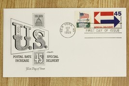 US Postal History Cover FDC 1969 Postal Rate Increase Special Delivery 4... - £9.93 GBP