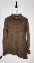 Cash Angora Fuzzy Turtleneck Sweater Sz XL Goode Rider Cashmere Brown Eq... - $75.00
