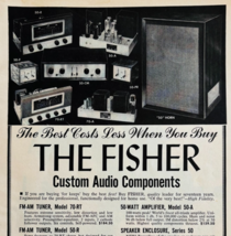 1954 Fisher Radio Audio Components Advertisement Vintage Electronics NYC... - $465.49 MXN