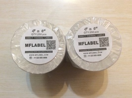 2 Mflabel Rolls - 4&quot; X 6&quot; - Direct Thermal Labels - 250 Per Roll (500 Total) - £13.33 GBP