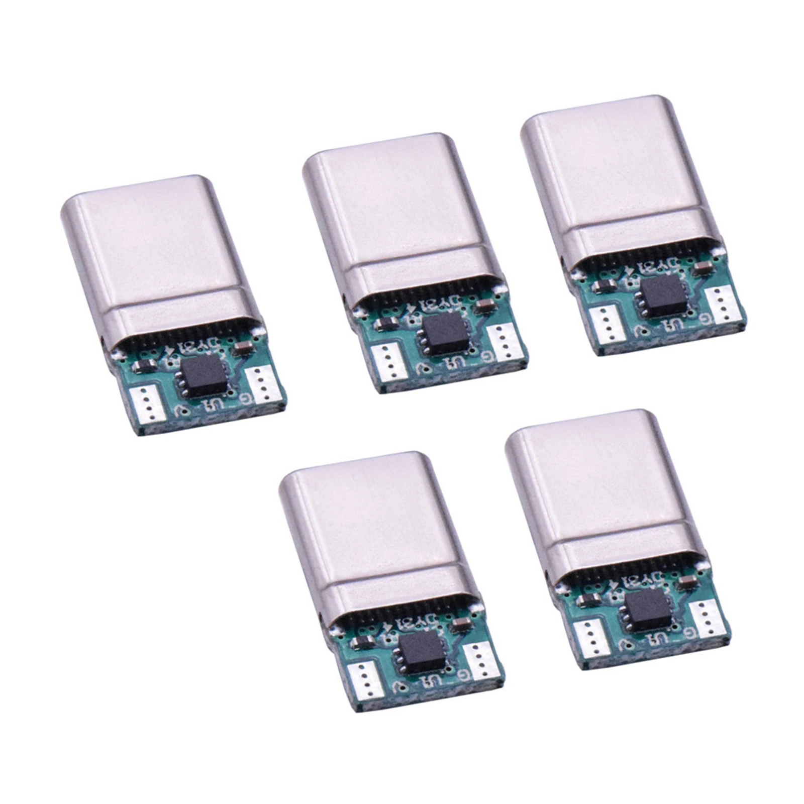 5Pcs USB Type-C Male Socket PD 100W Fast Charging Connector 5Pin Male Receptacle - £45.44 GBP