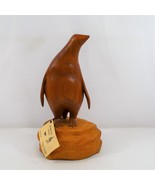 Seawood Studios Cherry Wood Handcarved Penguin Ellifrit Ridgefield WA 12... - £60.72 GBP