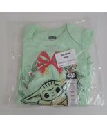New Disney Star Wars Baby Yoda Galaxys Greetings Lt Green Body Suit Size... - $174.78 MXN