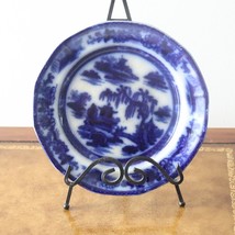 Manilla Flow Blue Dinner Plate Podmore Walker Ironstone - £62.90 GBP