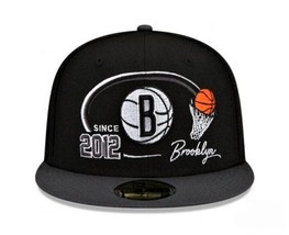 Brooklyn Nets Nba New Era 59FIFTY 2-Tone Hoops Fitted Hat 7 5/8&quot; Limited Ed. $42 - £32.87 GBP