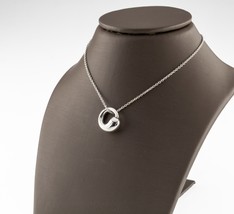 Tiffany &amp; Co. Sterling Silver Elsa Peretti Eternal Circle Pendant Small ... - $148.50