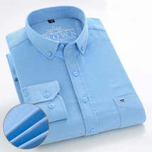 Men&#39;s Cotton Corduroy Long Sleeve Shirt Business Slim Casual - £20.33 GBP