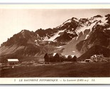 RPPC Col du Lautaret Mountain Pass Hautes-Alpes France UNP Postcard P28 - $3.91