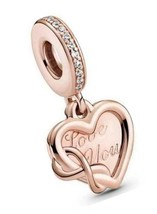 Jewelry Love You Infinity Heart Dangle Charm - or - - £245.57 GBP